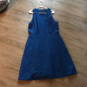 Banana Republic Italian Tweed Paneled Midi Dress.